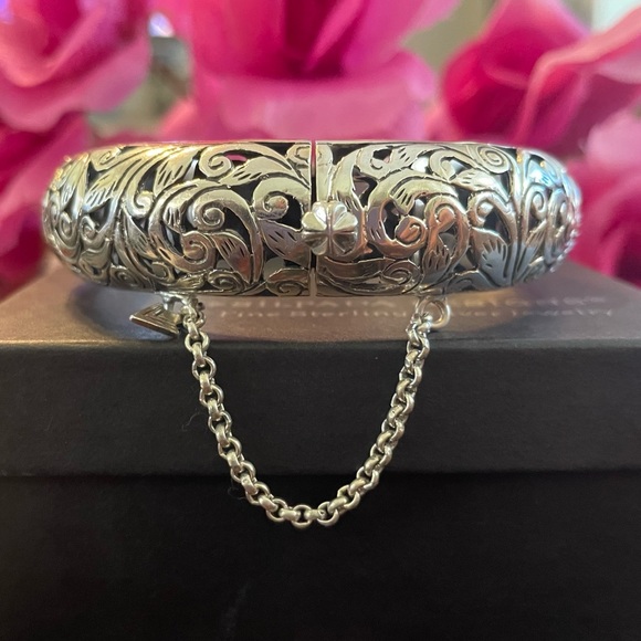 Silpada Sterling Silver Scroll Filigree ‘Forever Stunning’ Bangle B1829 - Picture 6 of 16